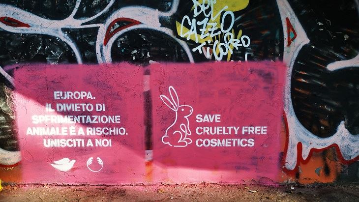 Nina Valkhoff x Dove e The Body Shop MILANO "Unitevi a noi per salvare i cosmetici cruelty free in Europa"